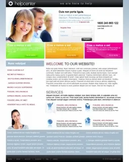 帮助中心免费PSD模板