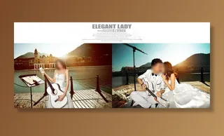 最新唯美婚纱模板图片