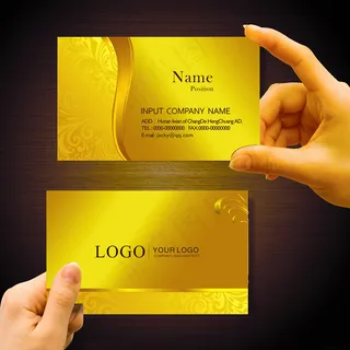 企业名片公司名片个人名片金色名片