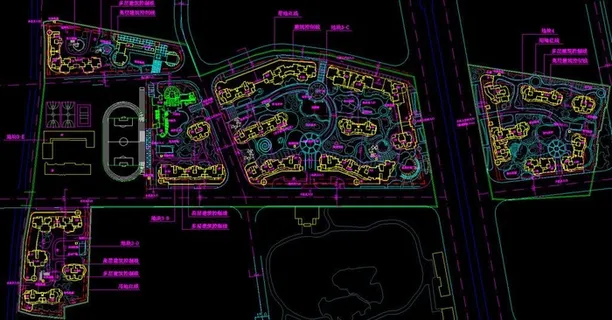小区规划 某旧城改造总图