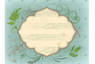 韩国花纹标签AI矢量素材12