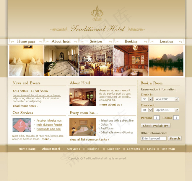 旅游网页模板 公司类图片