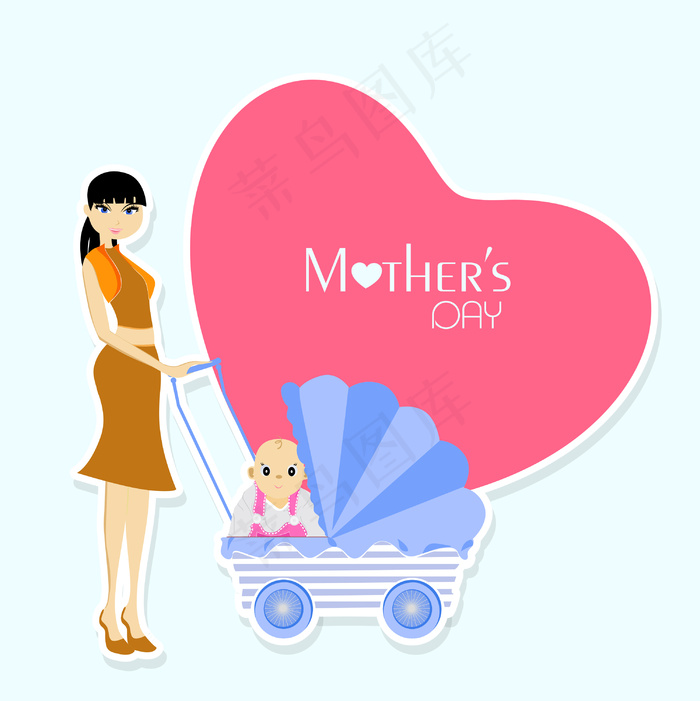 母亲节庆典贺卡设计