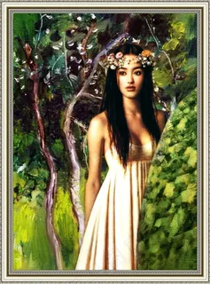 油画人物模板下载