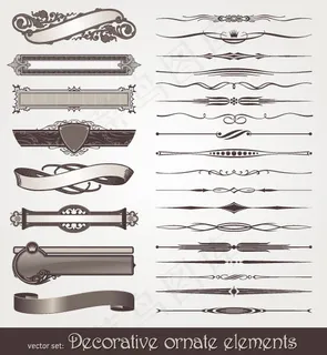 十几种欧式标题边框