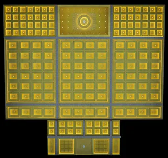 大雄宝殿吊顶平面图图片