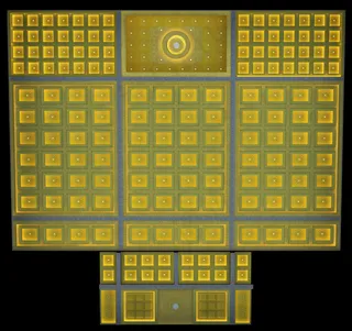 大雄宝殿吊顶平面图图片