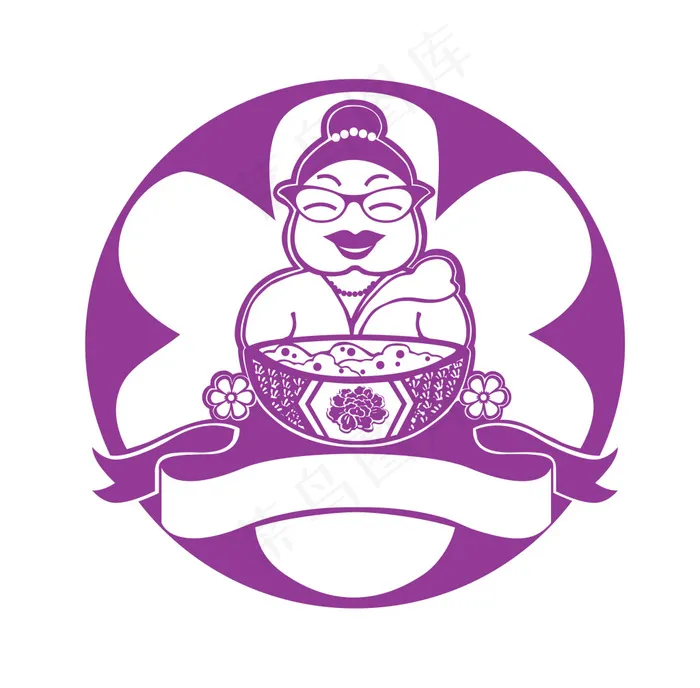 nyonya 徽章ai矢量模版下载