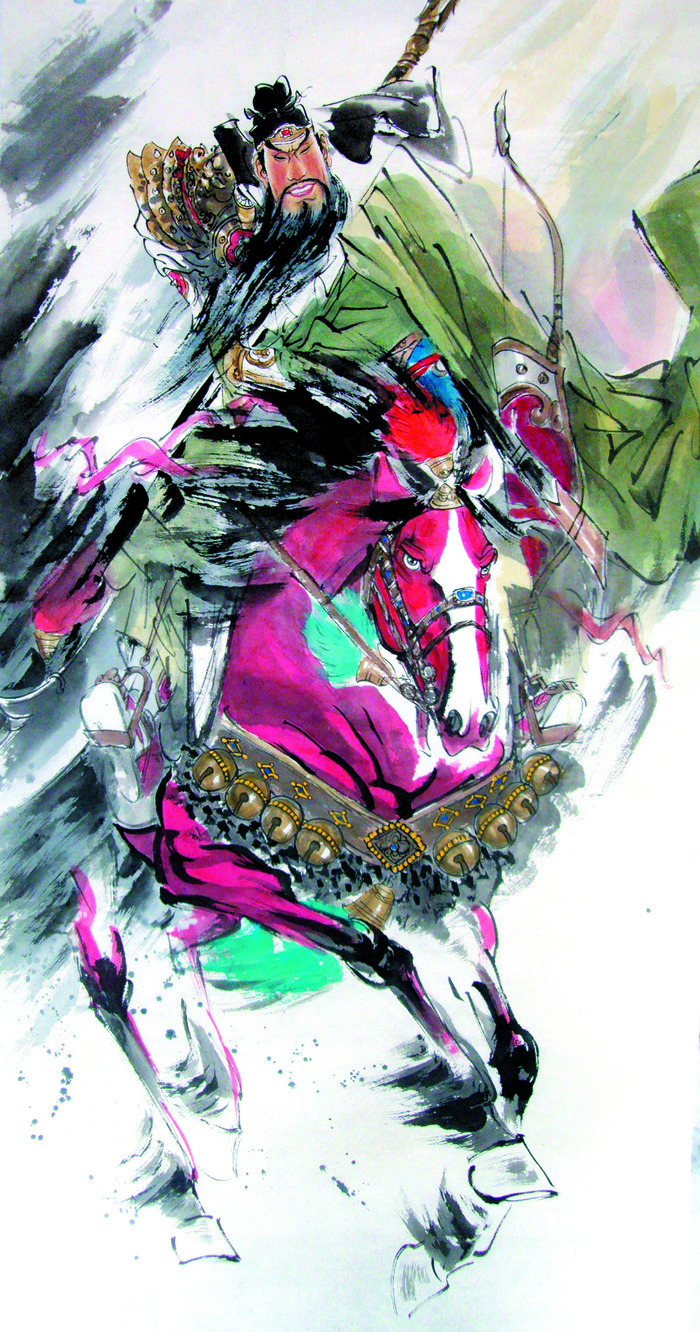 英武关公图图片