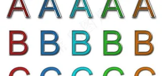 水晶质感文字ps样式图片