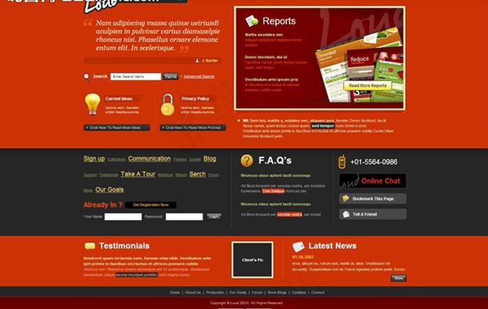 企业网站html模板图片