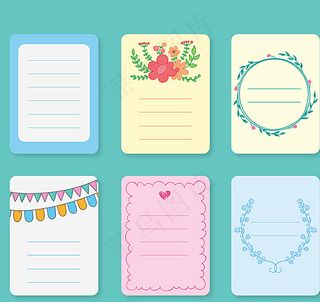 彩色便条纸图片