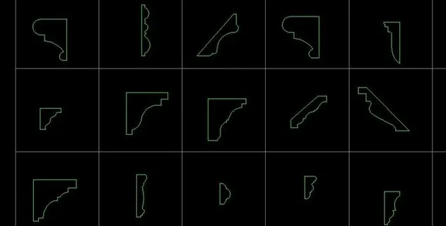 欧式木线条总集cad图片