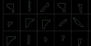 欧式木线条总集cad图片