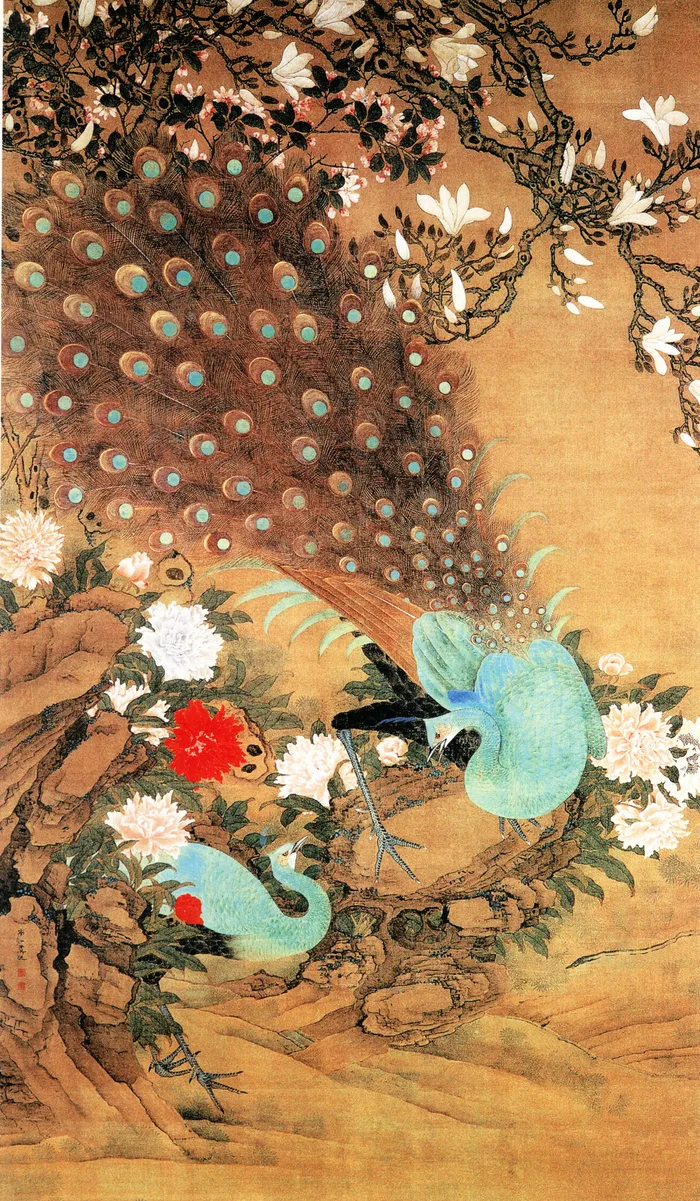 玉堂富贵图 花鸟画 中国古画_04...