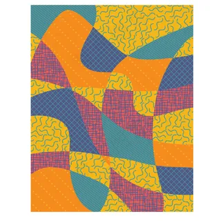 印花矢量图 几何 图形 不规则 女...