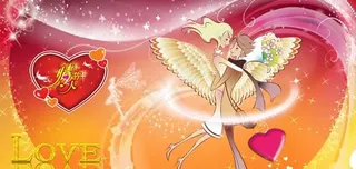 情人节卡通情侣甜蜜PSD素材