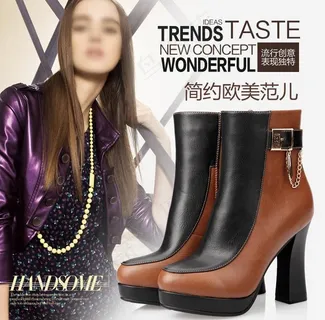 欧美风女鞋海报图片