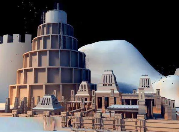 梦幻旅游景点模型