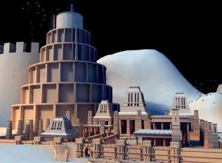 梦幻旅游景点模型