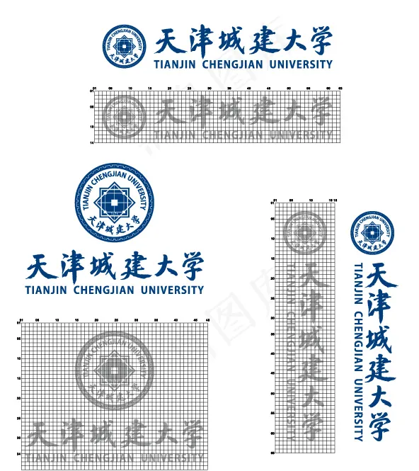 天津城建大学标志矢量图 AIai矢量模版下载