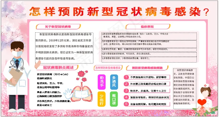 预防新冠病毒感染cdr矢量模版下载