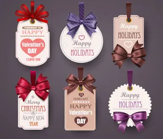 时尚促销标签设计矢量素材