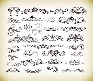 花纹装饰素材矢量图素材