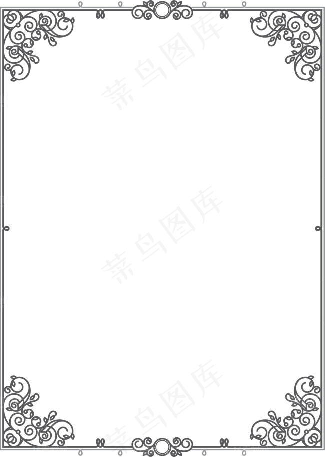 精美古典花边边框设计矢量素材