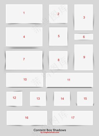 立体文本框PSD素材