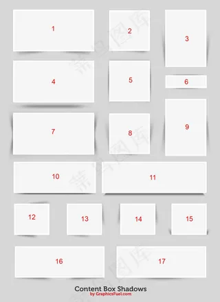 立体文本框PSD素材