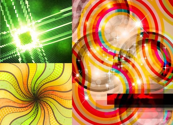 动感线条闪亮背景矢量图 AIai矢量模版下载