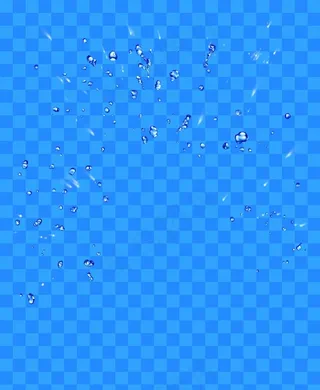 溅起水花PSD素材