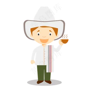 56个民族团结构建和谐社会卡通PN...