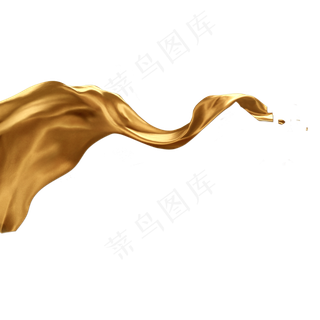 金色丝带,免抠元素