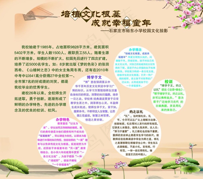 校园展板图片