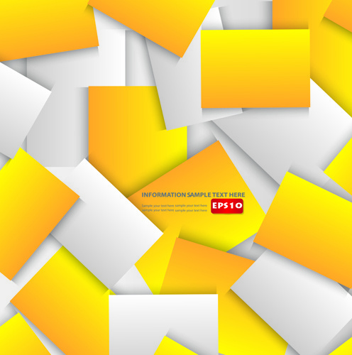 多彩卡纸背景设计矢量素材-1