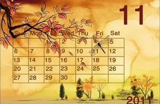 2011年月历图片