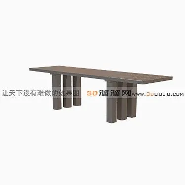 3D长凳模型