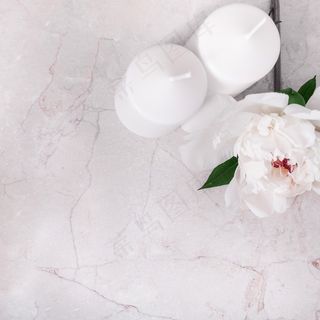 简约小清新文艺风插花静物摆拍背景