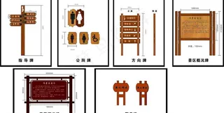 景区指示牌图片