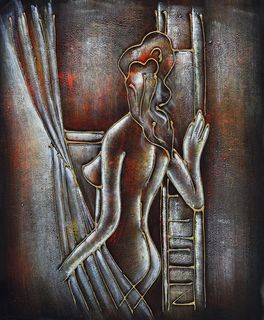 抽象人物无框画15