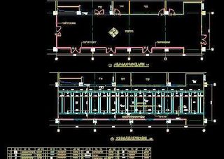 六层办公走道大样图-门诊、急诊楼装...
