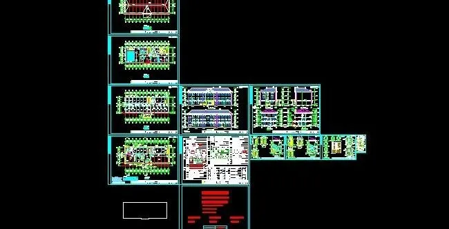 镇*新建办公楼CAD建筑图纸