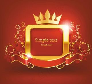 精美红色标签矢量素材