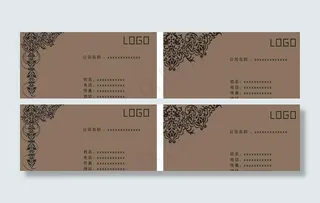 欧式名片图片