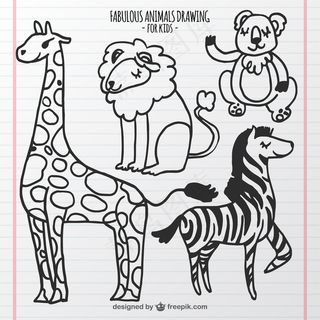 卡通狮子矢量设计