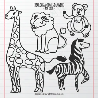 卡通狮子矢量设计