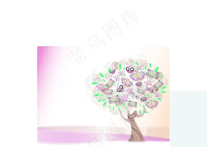 卡通抽象树eps,ai矢量模版下载