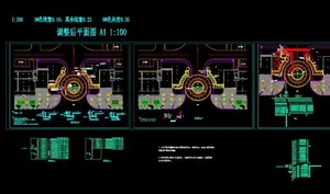 小区大门及水电竣工cad图纸